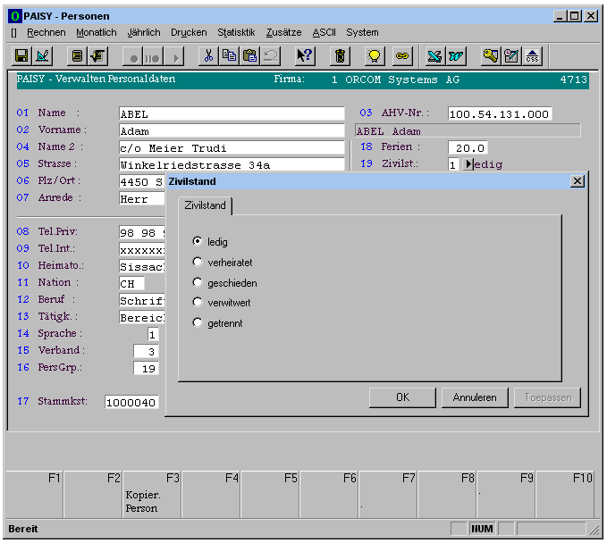 Ed Borchert Advies B.V. / K. Ebneter -  Windows interface
